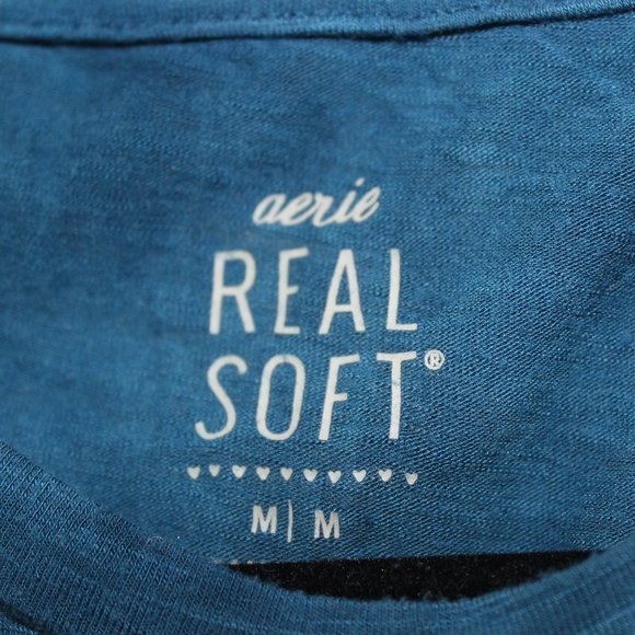 Aerie Blue Tie-Dye Crop Top - Picture 2 of 3